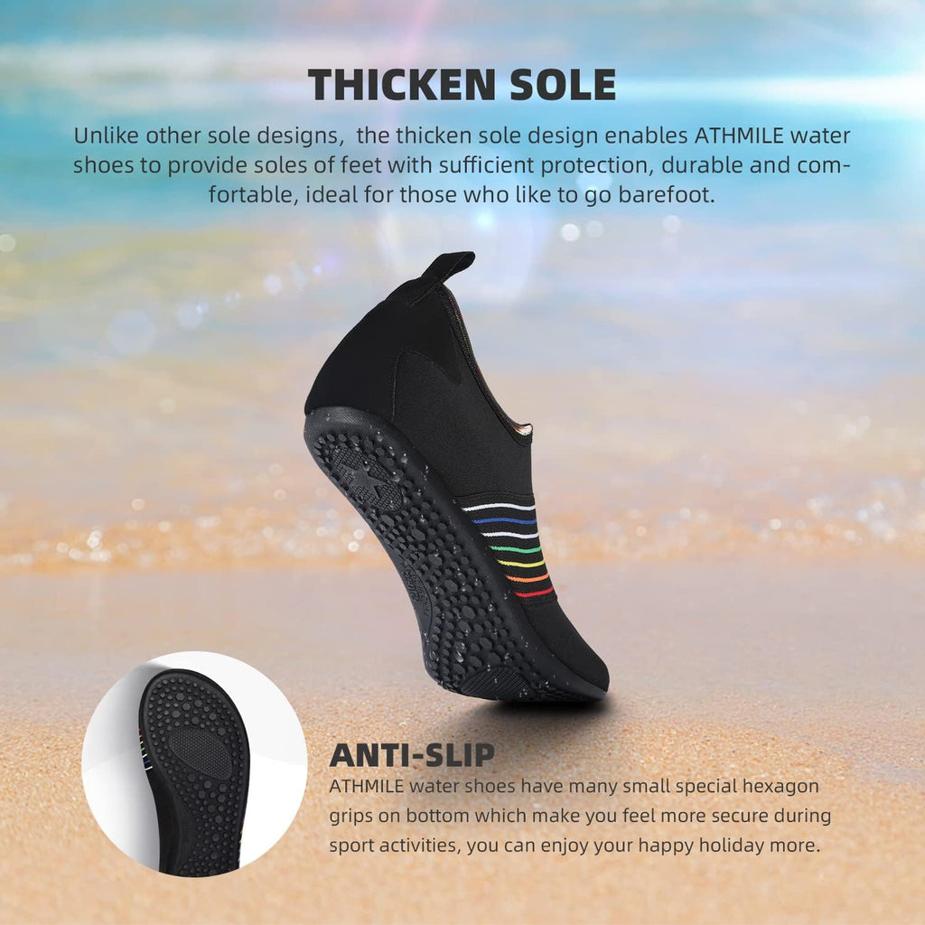 Skiennix Water Shoes - Quick-Dry Aqua Socks for Beach & Pool Activities | Adult & Youth Sizes