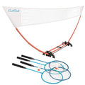EastPoint Easy Setup Badminton Set - 5 ft Net, 4 Rackets & 2 Shuttlecocks - Quick Setup Portable Badminton Net - Official Racket Set for All Skill Levels