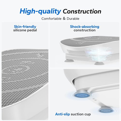 MERACH Vibration Plate - Whole Body Workout Machine with Bluetooth & Silicone Pedal | Home Fitness Equipment