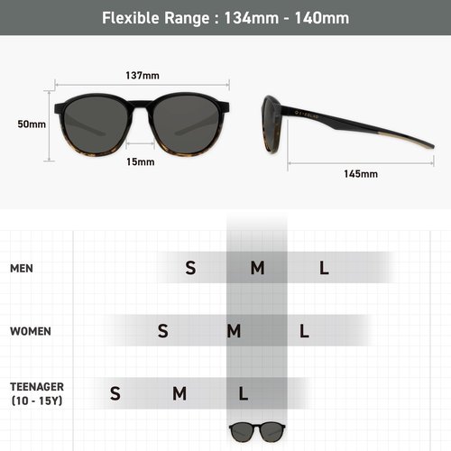 EYEGLAD Solara Retro Functional Lifestyle Sunglasses Outdoor Fishing Polarized UV400 Men Women Running Sports (Obsidian Sand)