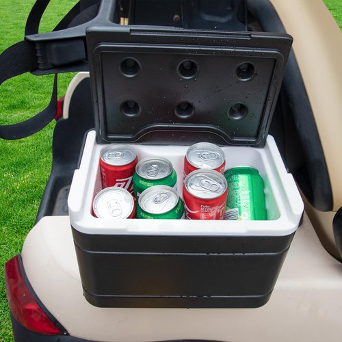 Orle Oko Golf Cart Cooler, Insulated Golf Cart Cooler with Mounting Bracket for Club Car Precedent Tempo and Onward OEM 102588101 103886801, Lightweight & Portable, Easy Installation