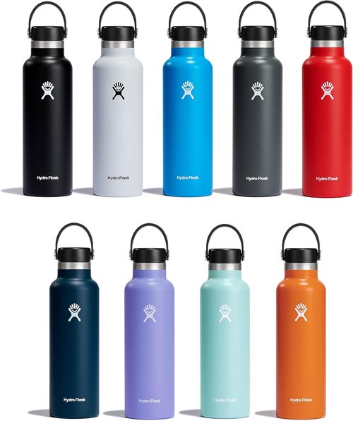 Hydro Flask Water Bottle - Insulated Stainless Steel - Leakproof & Non-Spill | 21 Oz Stone