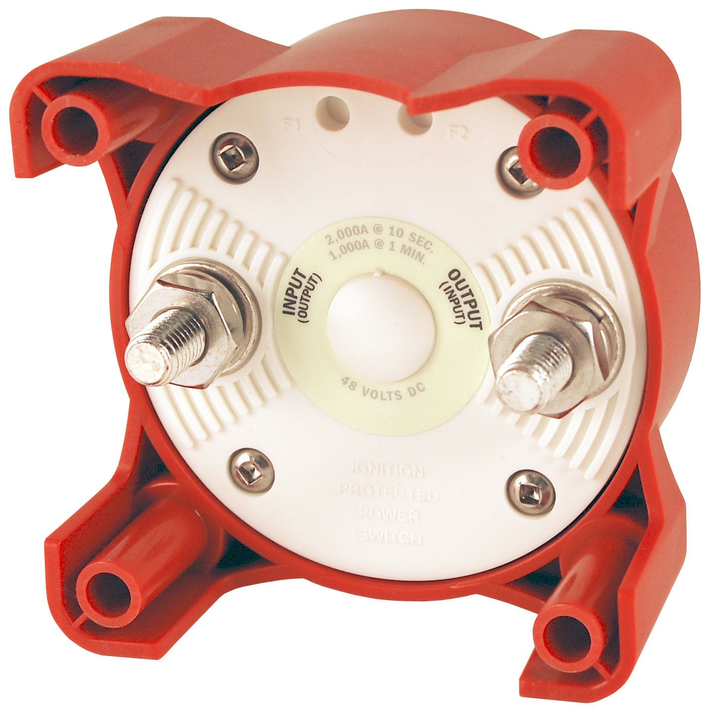 Blue Sea Systems 9003E Battery Switch - Compact On/Off Design, 32V DC, 325A, Red