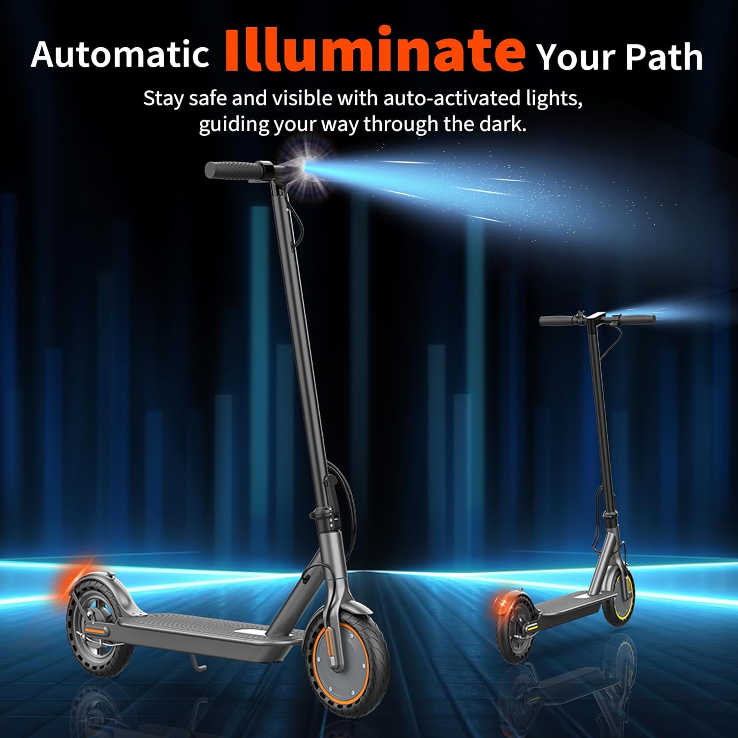 Sigravy Electric Scooter for Adults - Foldable Commuter E-Scooter with 500W Motor, 19 MPH, 21 Miles Range, Dual Suspension