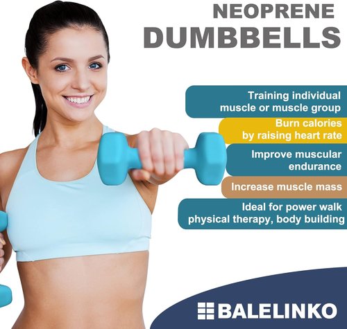 Balelinko Home Gym Equipment - Versatile Strength Training & Pilates Weights Set for All Ages
