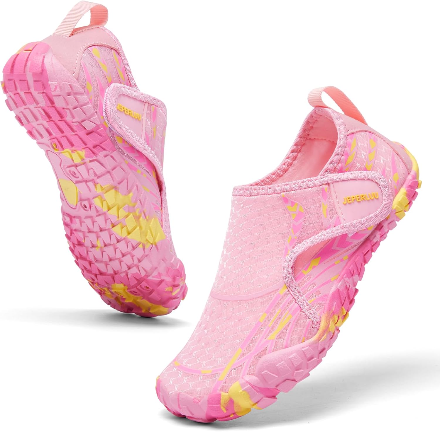 Skiennix Kids Water Shoes - Quick Dry Non-Slip Aqua Socks | Easy On Swim Shoes for Boys & Girls