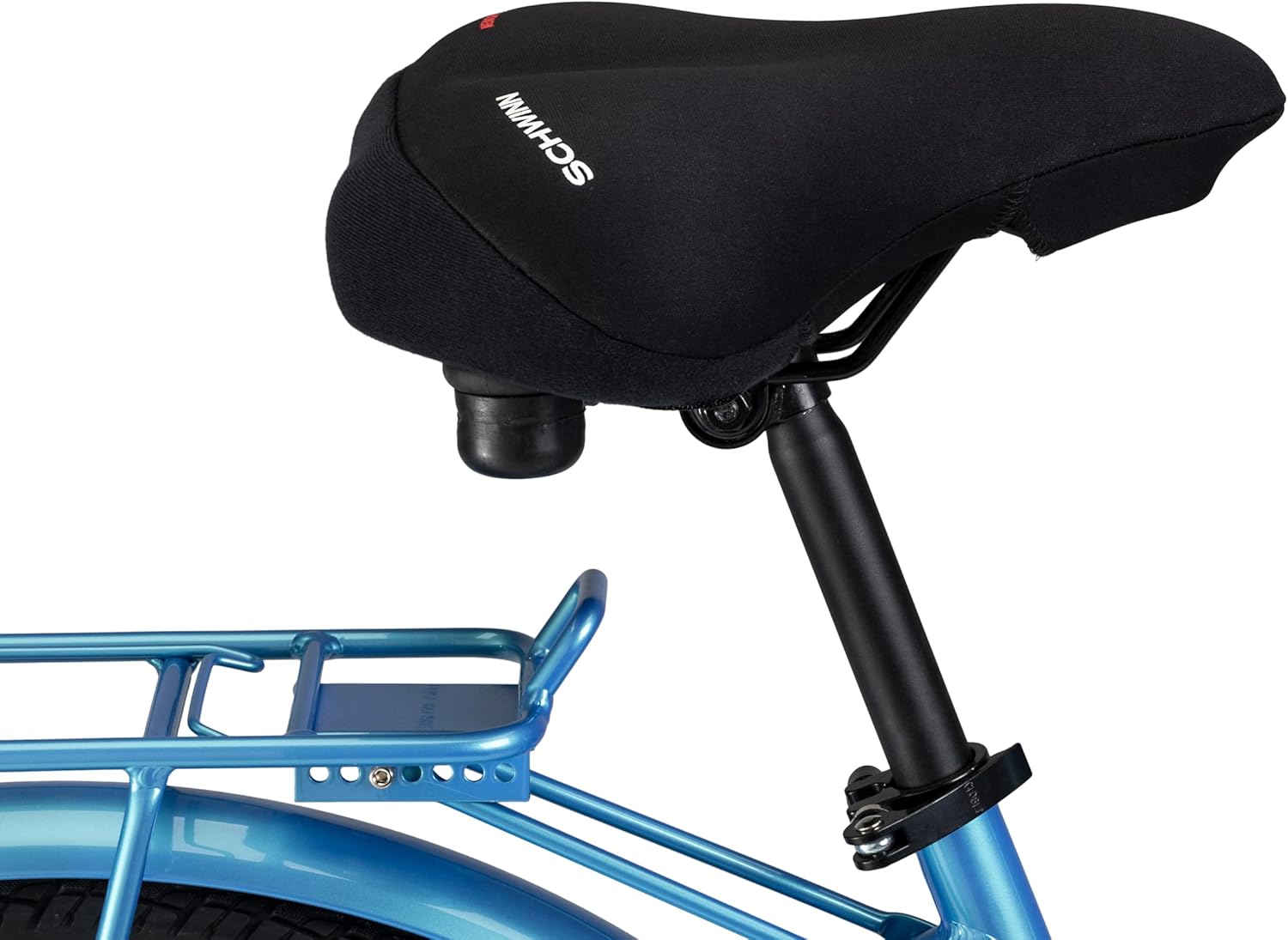 Schwinn Bike Seat Cover - Memory Foam Saddle Cover for Extra Comfort | Weather-Resistant, Dual Strap Design