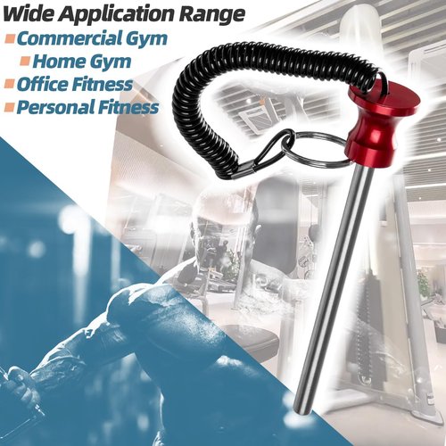 Sconva Magnetic Weight Stack Pin, Universal Gym Weight Pin Insert with Pull Rope Strength Training Equipment for Commercial Gym or Home Health Club Grade Steel Heavy Duty Gym Accessories