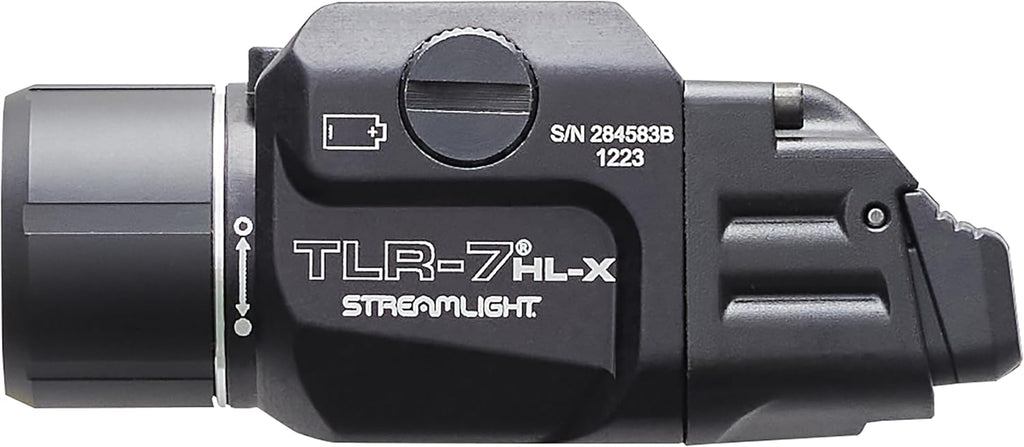Streamlight TLR-7 HL-X USB Weapon Light - 1000 Lumen, 22000 Candela, Rechargeable, Black