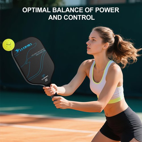 U-BRIO Pickleball Paddles 3K&T700 Carbon Fiber Pickleball Paddle USAPA Approved, 16mm Honeycomb Core & Thermoformed & Textured Surface Pickle Ball Paddle, Pickleball Gifts for Advanced Players