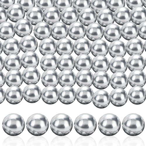 100 Pcs 43 Cal Aluminum Balls for Self Defense and Target Practice, Solid Hard .43 Caliber Ammo Projectiles Paintball Fit for T4E Walther PPQ/ TPM1 and Glock17/G17 (100)