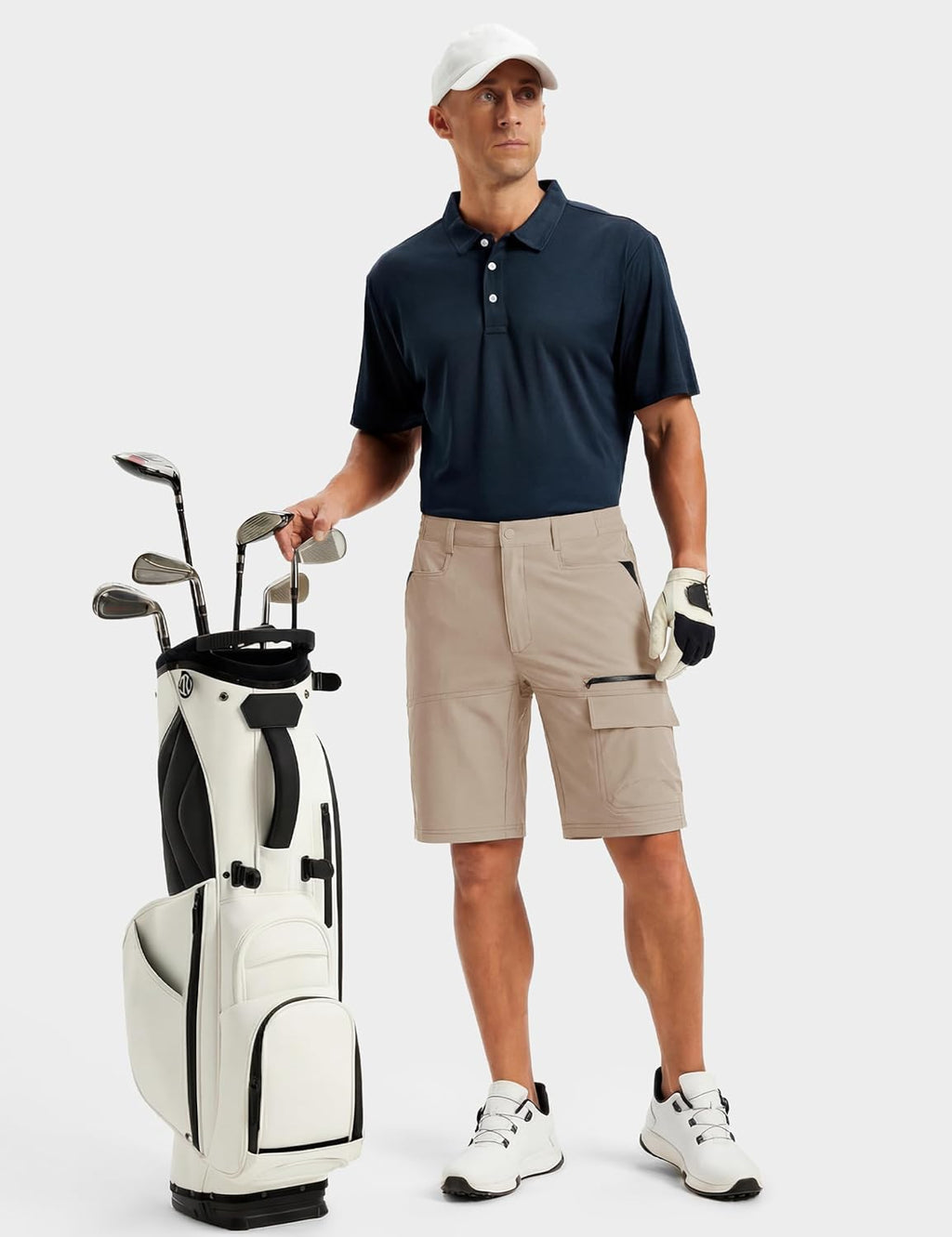 TACVASEN Men's Quick-Dry Cargo Shorts - Water-Resistant Casual Hiking Shorts | Summer Outdoor Wear