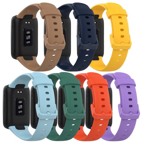FitTurn [7pack Bands Soft Silicone Watch Strap for Xiaomi Mi Band 7 Pro Replacement Sport Strap Wristband Bands Bracelet for Mi Band 7 Pro Activity Tracker