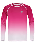 Boys UPF 50+ Swim Shirt Long Sleeve, 1 or 2 Pack UV Sun Protection Rash Guard, Youth Kids SPF Water Shirts for Beach Surf