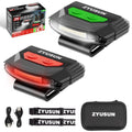 Zyusun 2-Pack Rechargeable Cap Light,Portable headlamps,Clip on Hat with Motion Sensor,Lightweight IPX4 Waterproof,White/Red/Green Night Vision LED Lights for Hunting Fishing Camping Hiking Cycling