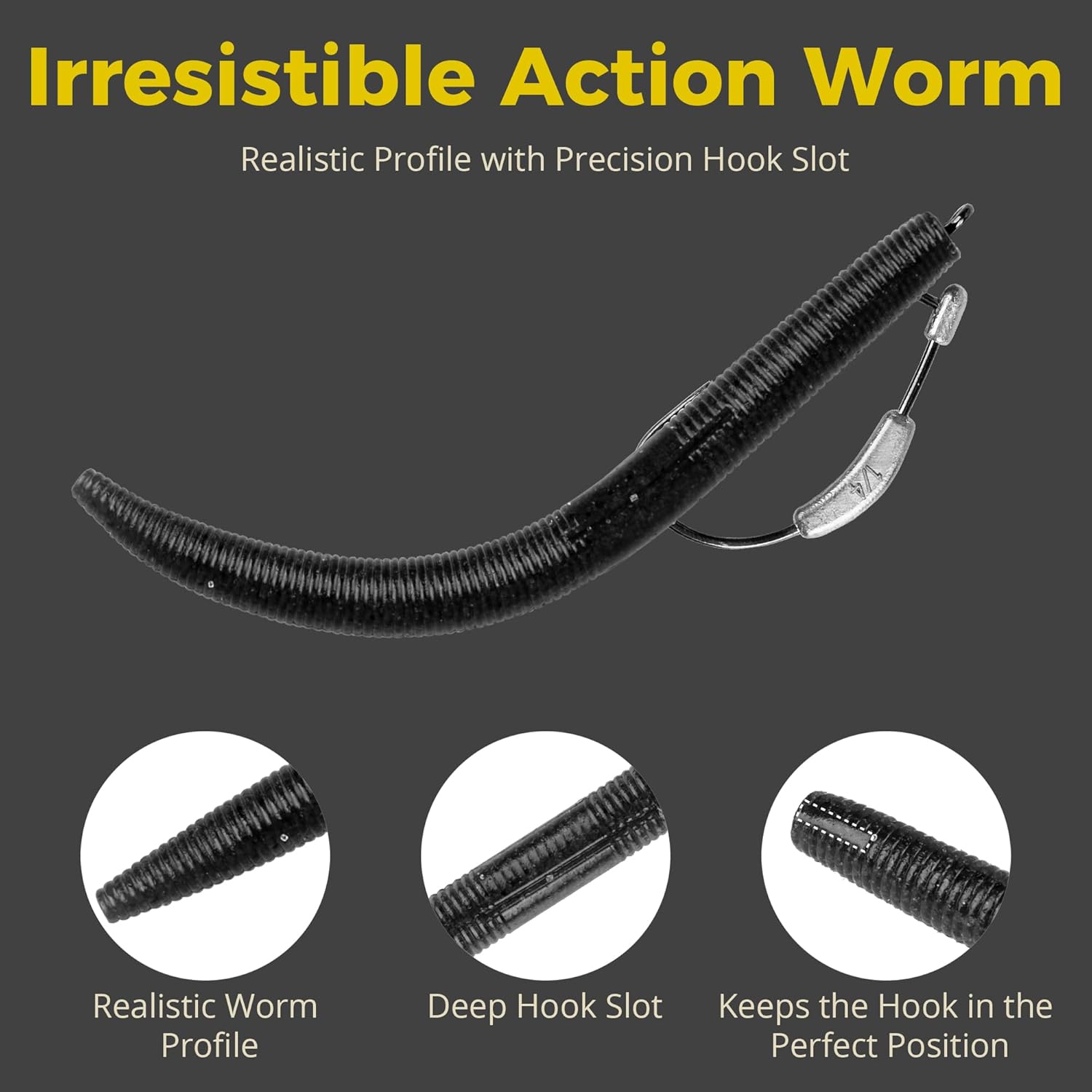 Senko Worms Kit - 30/50/78/100 Pcs Soft Plastic Fishing Lures | 4"/5" Salt-Impregnated for Bass Fishing