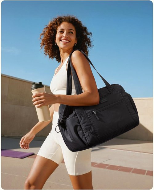 LOVEVOOK Gym Bag - Lightweight Travel Duffle with Wet Pocket | Perfect for Yoga, Weekend Trips, and Hospital Use