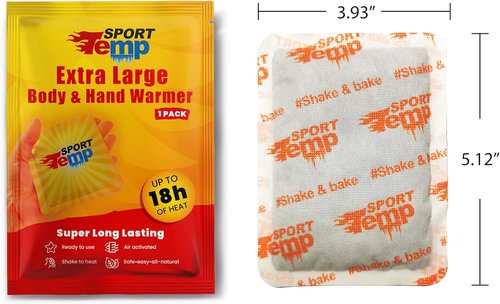 Large Hand & Body Warmers - Super Long Lasting Heat Up to 18 Hours - All-Natural, Odorless | Ideal for Body, Hands & Toes