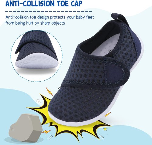 LeIsfIt Toddler Water Shoes - Breathable Quick-Dry Aqua Socks for Kids | Perfect for Beach & Pool Fun
