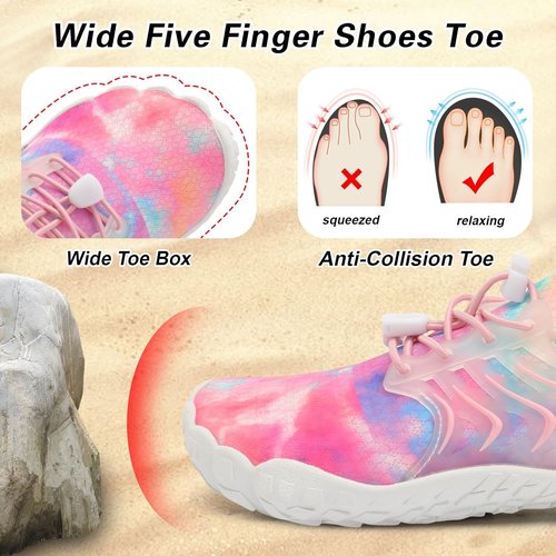 BARERUN Kids Aqua Shoes - Quick Dry Breathable Athletic Sneakers for Beach & Pool | Lightweight, Adjustable Fit