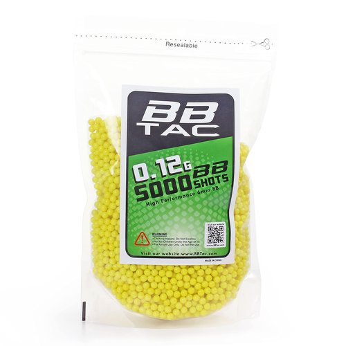 BBTac Airsoft BBS .12g 11,000 Rounds 6mm for Airsoft Guns BB Pellets Ammo 0.12 gram Light Weight