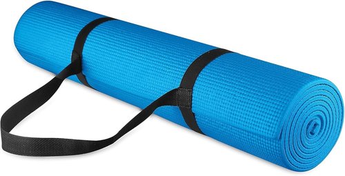 Fitvids Yoga Mat - High Density Anti-Tear Design with Carrying Strap | 1/4-Inch Thickness, Multiple Colors
