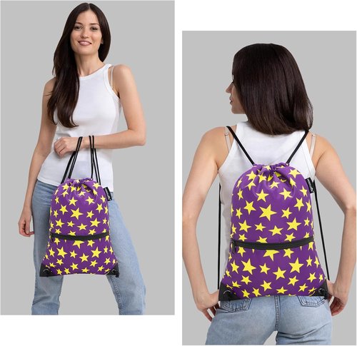 HOLYLUCK Drawstring Backpack - Lightweight Sport Gym Sackpack for Easy Carrying | Versatile Design