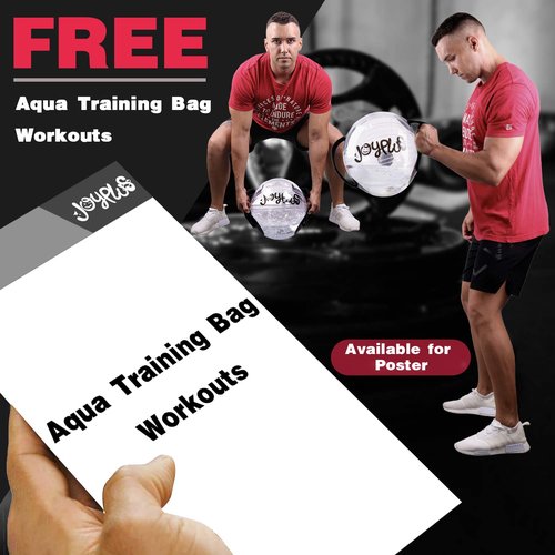 JOYPLUS Aqua Bag Sandbag Alternative - Adjustable Aqua Bag and Power Bag with Water - Core and Balance Trainer - Portable Stability Fitness &Full Body Workout Equipment,Ball Shape,MAX Weight 33LB