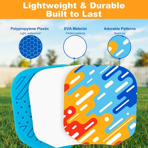 Kids Pickleball Paddles - Easter Gift Basket Stuffers Outdoor Beach Pool Yard Game Toy for Kid Ages 4 5 6 7 8 Year Old Boys & Girl, Ball Set of 2, Lightweight & Durable Grip for Small Hand, Beginner