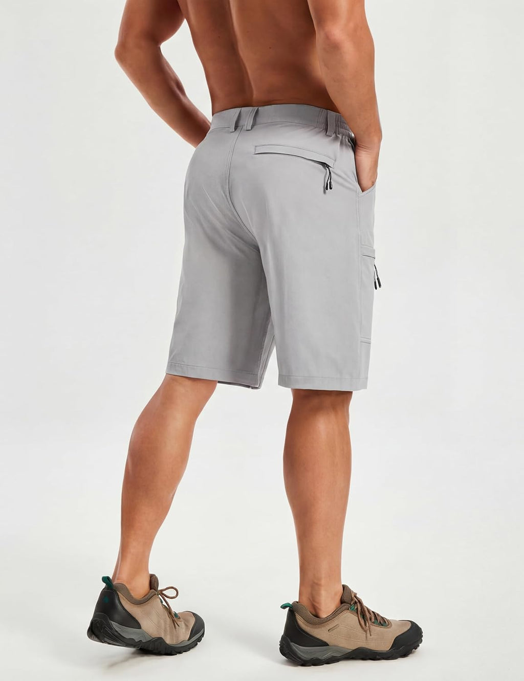 TACVASEN Men's Hiking Cargo Shorts - Quick Dry Lightweight Stretch Design | 10" Outdoor Travel Shorts with 5 Pockets