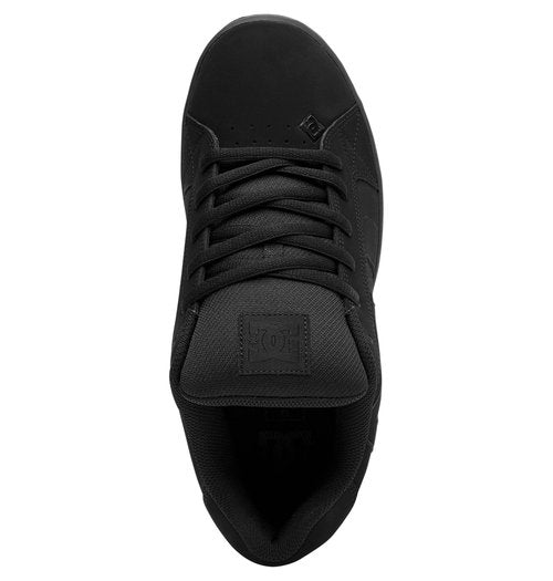 DC mens Net Skate Shoe, Black/Black/Black, 11 US