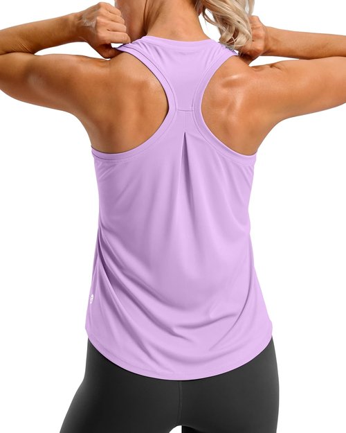 G Gradual Women's Racerback Workout Tank Top - Loose Fit Sleeveless Athletic Yoga Shirt