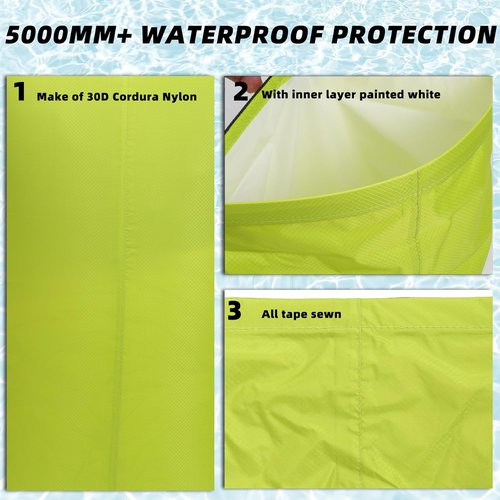 Desoto Waterproof Dry Bag - Roll Top Backpack Keeps Gear Dry | Ideal for Kayaking, Hiking, Camping