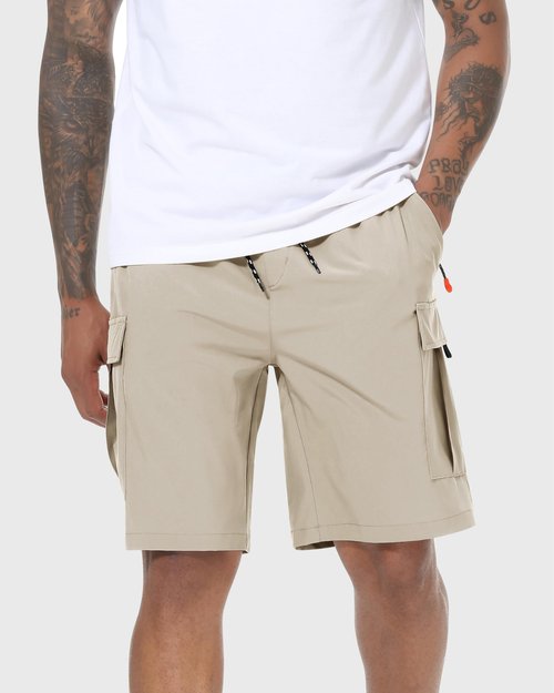 Men's Cargo Shorts Quick Dry Lightweight Stretch Hiking Shorts for Men with 5 Pockets No Lining