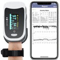 EMAY Sleep Oxygen Monitor - Track Blood Oxygen Levels & Pulse Rate Overnight | Built-In Recording & Sleep Report