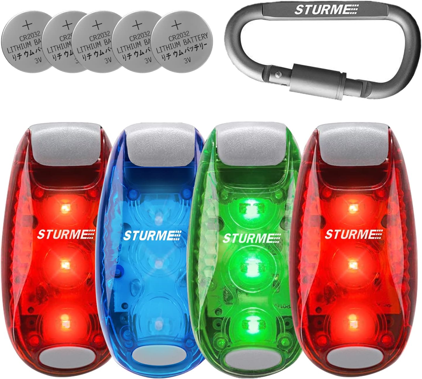 STURME LED Safety Light - High Visibility Strobe Lights for Bicycles, Kids, and Pets | Clip-On Design