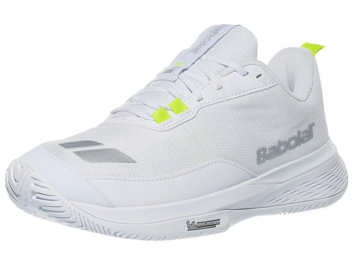 Babolat Women's SFX Evo Pickleball Shoes, White/Silver (US Women's Size 9)