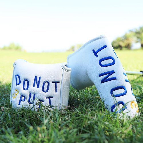 Golf Mallet Putter Cover Golf Putter Headcover with Strong Magnetic Closure Do Not 3PUTT Golf Putter Cover for DF3 Putter & OZ1 MEZZ 1 MEZZ1 MAX Putter (DO NOT 3 PUTT)