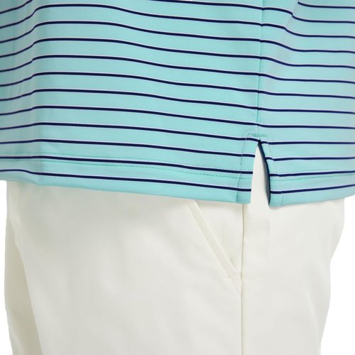M MAELREG Golf Shirts for Men - Moisture-Wicking Striped Polo | Performance Dry Fit Short Sleeve