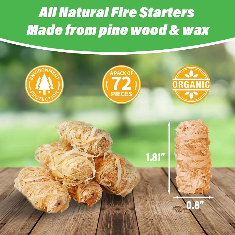 Charcoal Fire Starters for Grill - 150 Premium Natural Tumbleweed, SUNLIFER Variation of THIS listing