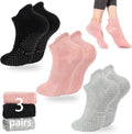 Loudashuaiqi Grip Pilates Socks - Non-Slip Athletic Yoga Socks for Women | Perfect for Barre & Hospital Workouts