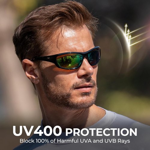 KastKing Hiwassee Polarized Sport Sunglasses - UV Protection for Fishing, Cycling & Running | Unisex Design