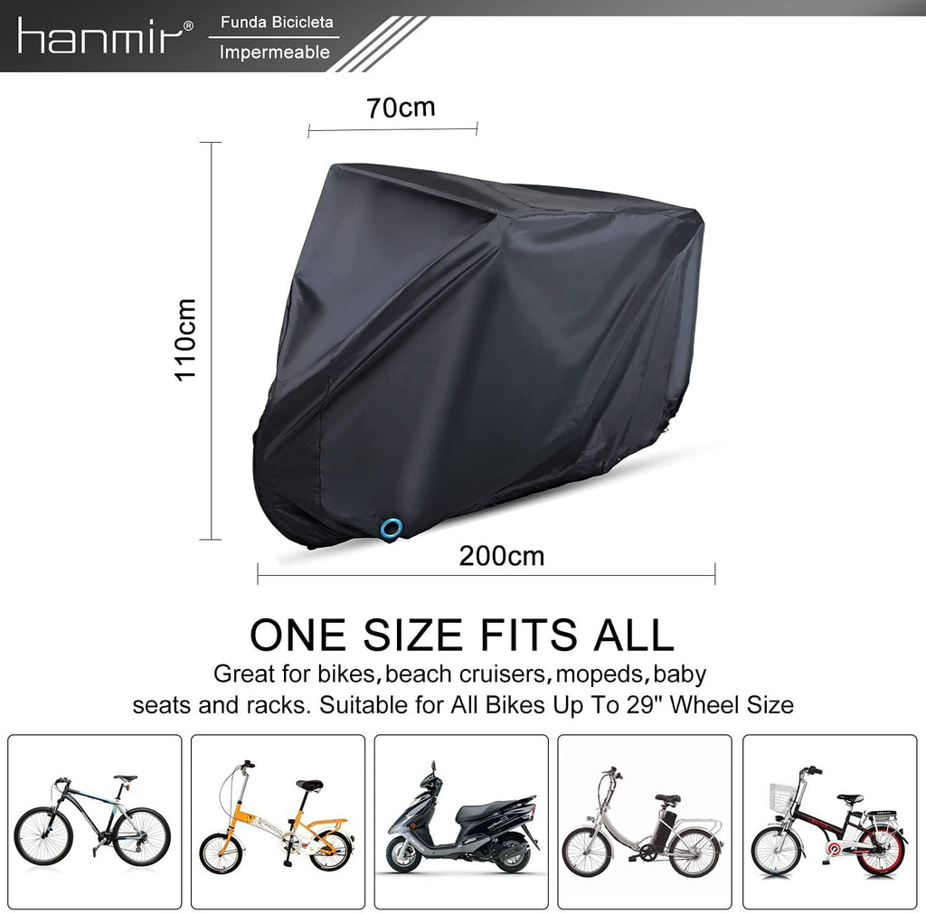 Skiennix Waterproof Bike Cover - Outdoor Protection with Lock Hole for Mountain & Road Bikes