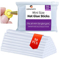 Mini Size Hot Glue Sticks,5.9'' x 0.27" Clear Glue Gun Sticks(50 Pcs)