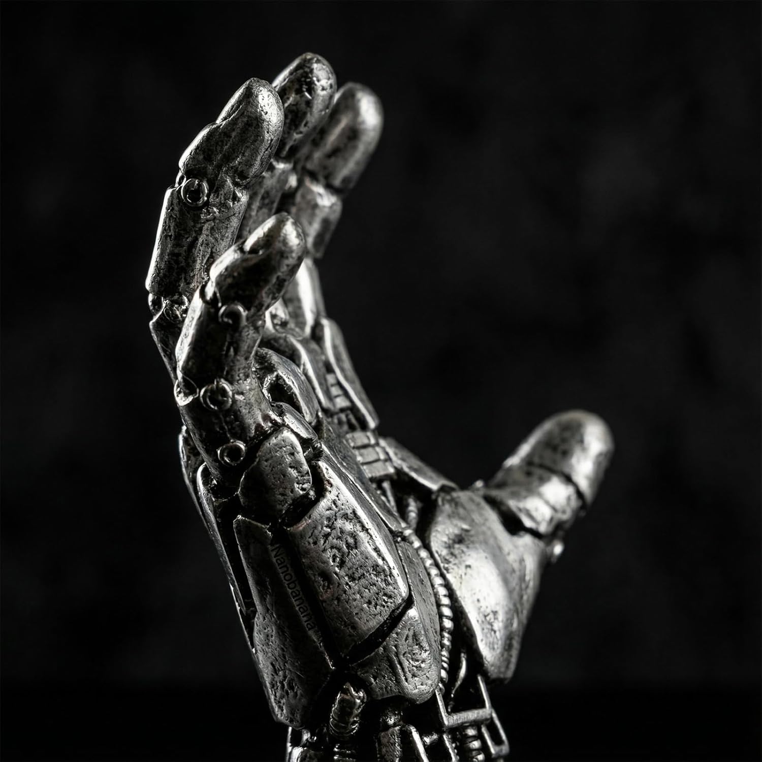 Skiennix Basketball Holder Wall Mount - Cyberpunk Mechanical Hand Design | Unique Resin Wall Art for Man Cave
