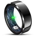 RIFESI Smart Ring for Women Men, Fashion Minimalist Fitness Ring & Sleep Tracker Ring with Heart Rate, Blood Pressure,5ATM Waterproof Health Ring,Gifts for Women Men Gift,No Subscription (Black,12)