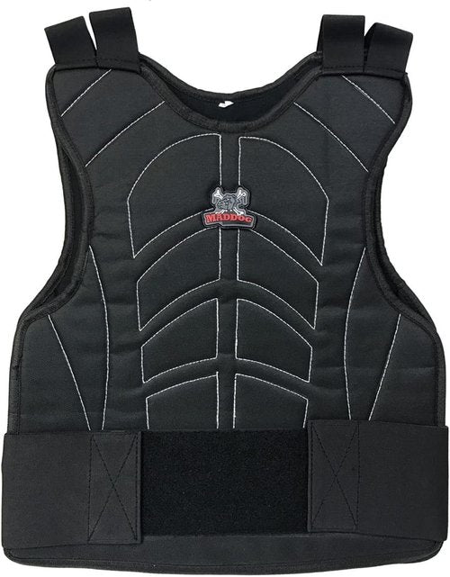 Maddog Sports Padded Chest Protector - Lightweight Impact Protection Vest | Adjustable Waist Straps - One Size Fits Most
