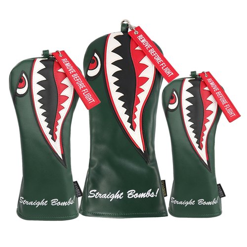 New Flying Tiger Warshark Golf Headcover for Golf Club Available for Driver/Fairway/Hybird (Hybird Cover)