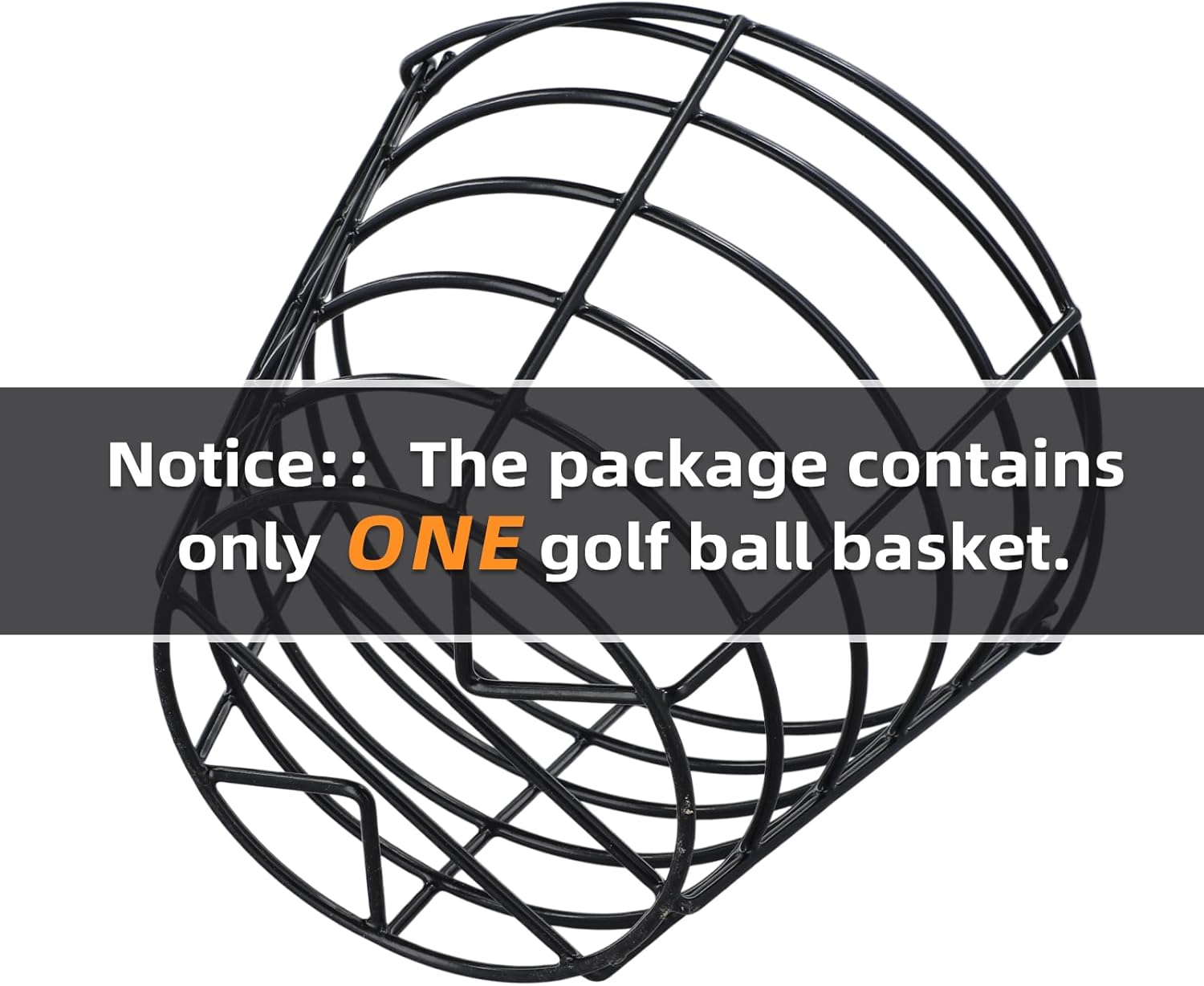 Roykaw Golf Ball Basket - Durable Container for 50 Balls | Convenient Handle for Easy Organization