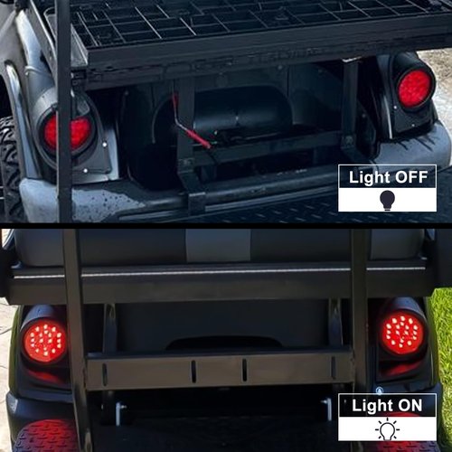 Orle Oko LED Street Legal Head Tail Light Kit For YAMAHA Drive G29 2007-2016 Gas or Electric Golf Cart Driver Side Replace 12V Headlights Rear Light Kit Assembly For YAMAHA